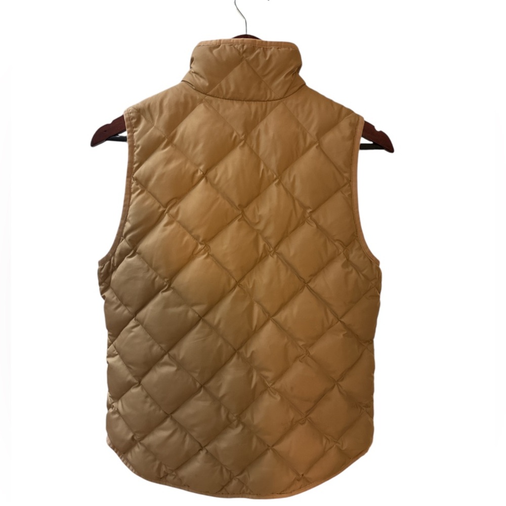 Quilted Vest Xs Euc Caramel Tan